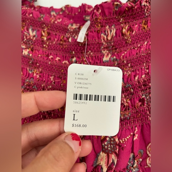 NWT Free People Sweet Escape Maxi Dress in Pink Size large - Picture 6 of 10